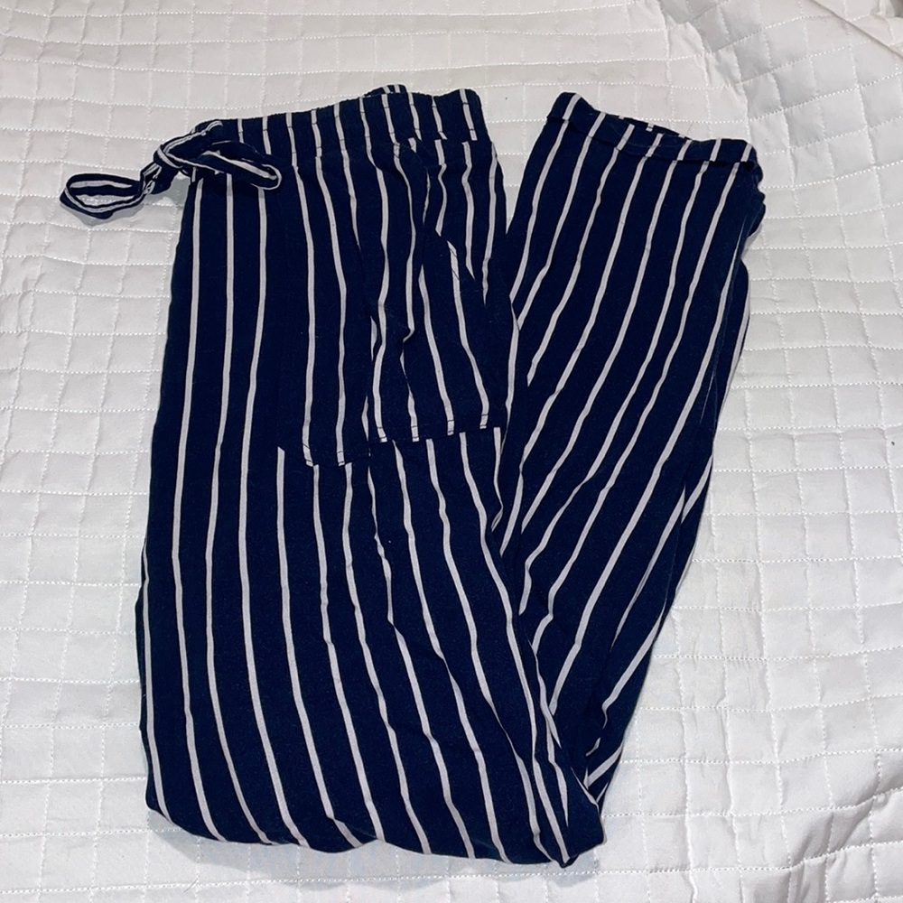 Primark blue striped pants